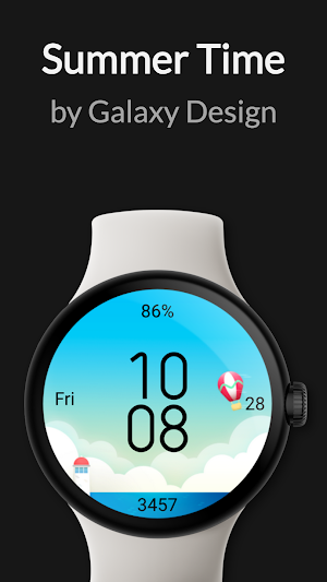 Summer Time Watch Face Screenshot 0