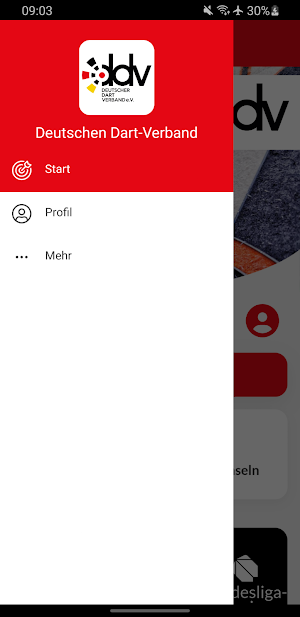 Deutschen Dart-Verband Screenshot 2