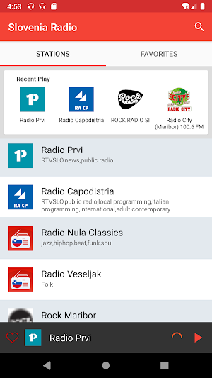 Slovenia Radio Station Screenshot 1