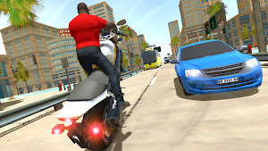 City Traffic Moto Rider Screenshot 1