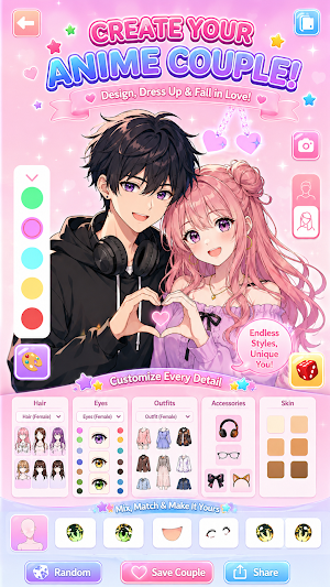 Anime Couple Maker: Dress Up Screenshot 0