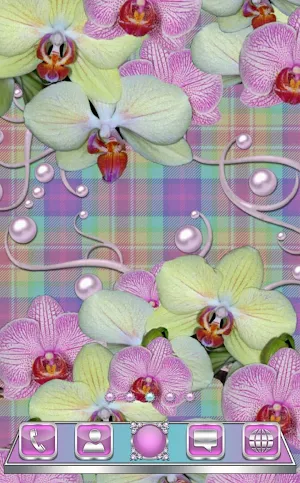 Tender Orchids Go Launcher the Screenshot 0