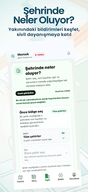 Mercek - Şehir Platformu Screenshot 3
