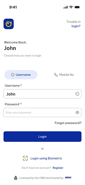 IGMFB Personal Banking Screenshot 2