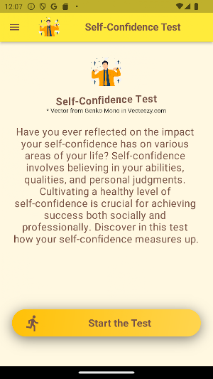 Self-Confidence Test Screenshot 1