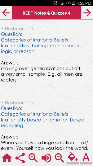 Rational Emotive Behavior Therapy Notes  & Quizz Screenshot 0