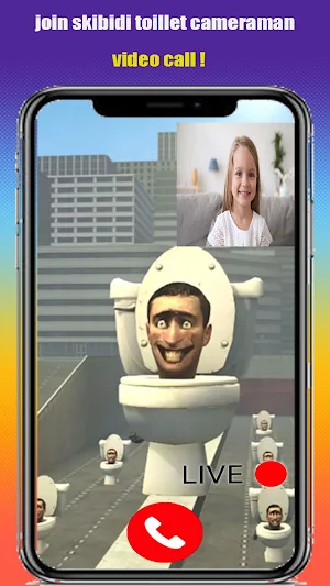 Skibidi Toilet Video Call chat Screenshot 0