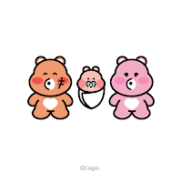 카카오톡 테마 - 곰 세마리_화이트