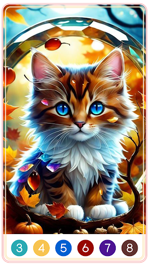 Cat Paint by Number Screenshot 2