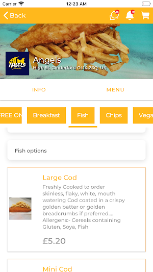 Angels Fish Bar Screenshot 2
