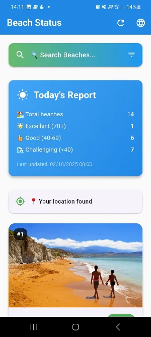 Kefalonia Beach Alert Screenshot 1