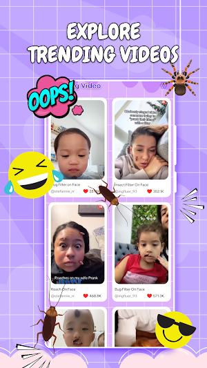 Bug Filter on Face Prank Screenshot 1
