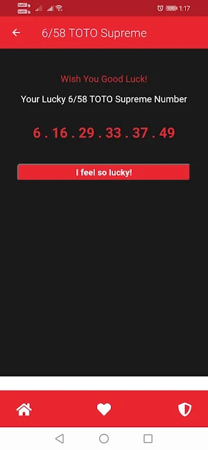 Sports TOTO Lucky Generator Screenshot 1