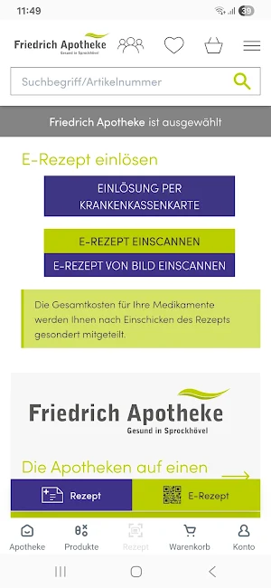 TE.AM Apotheken App Screenshot 2