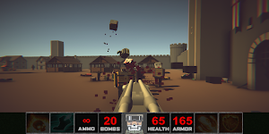 DOOM Mini Zombies:Blocky Zombie Craft Survival Screenshot 2