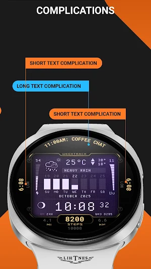 WeekTrack Watch Face 132 Screenshot 3