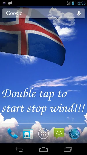 Iceland Flag Live Wallpaper Screenshot 0