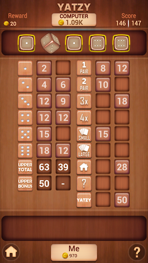 Yatzy Classic Dice Board game Screenshot 1