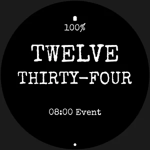 Text Watch Face Screenshot 3