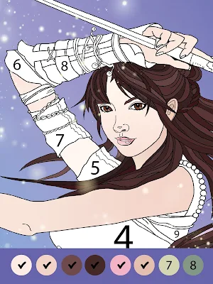 Fantasy Coloring by Numbers Screenshot 3