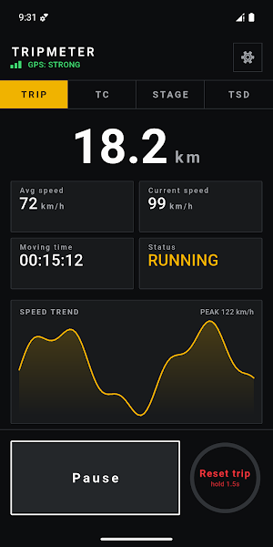 StageMeter: Rally Trip Timer Screenshot 0