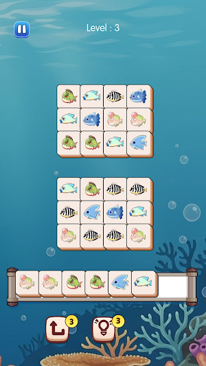Fishy Sea World Tile Match Screenshot 2