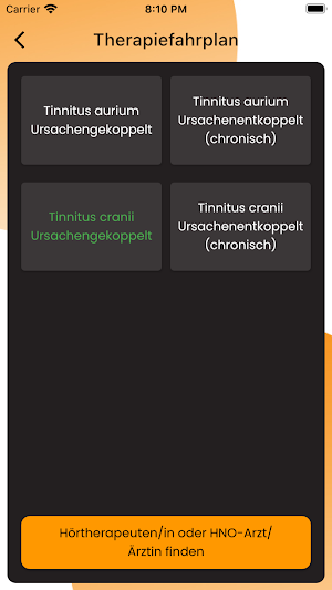 Tinnitus Compass Screenshot 2