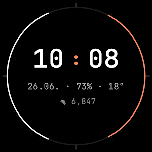 Minimal Mono Watch Face Screenshot 2