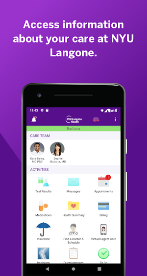 NYU Langone Health Screenshot 0
