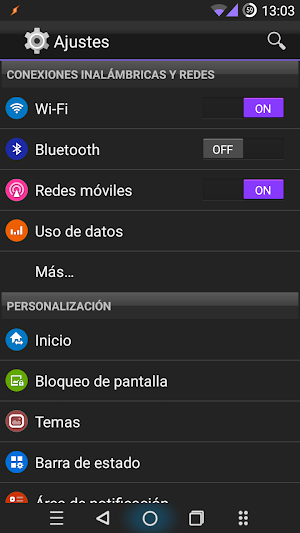 Xmerald Violet CM11 Theme Screenshot 2
