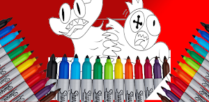 Rainbow Friend 2 Coloring Book Screenshot 1