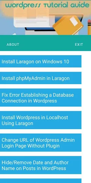 Wordpress Tutorial Guide Screenshot 0