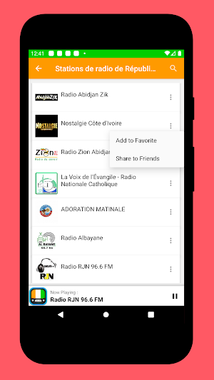 Radio Ivory Coast + Radio FM Screenshot 1