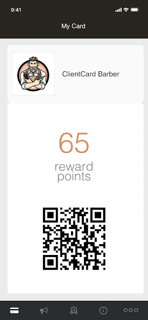 ClientCard Barber Screenshot 0