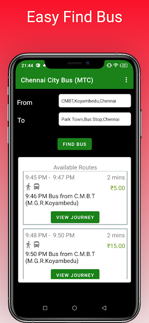Chennai City Bus - Find Bus No Screenshot 1