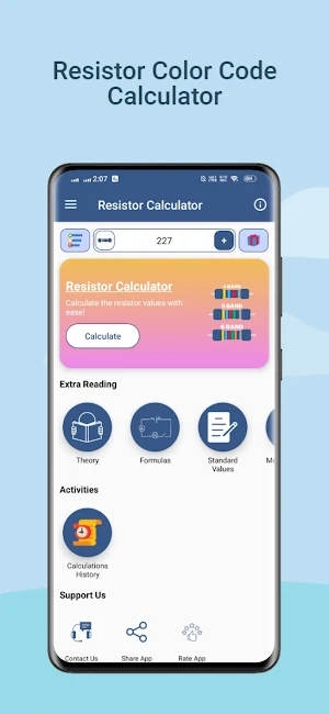 Resistor Color Code Calculator Screenshot 0