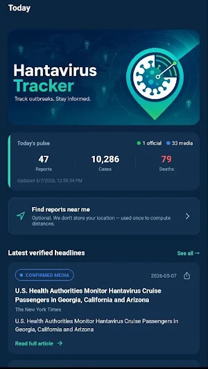 HantaVirus Tracker app Screenshot 0