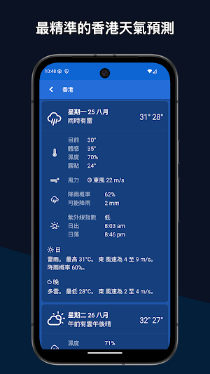 天文台雷達 - 香港 天氣 雨雷 雨量 地圖 weather Screenshot 1
