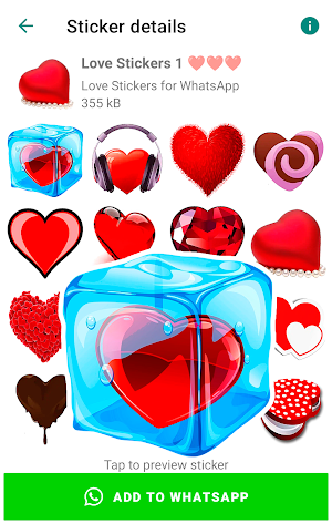 Romantic Stickers for WhatsApp Screenshot 1