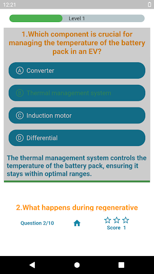Electric Car Quiz Screenshot 3