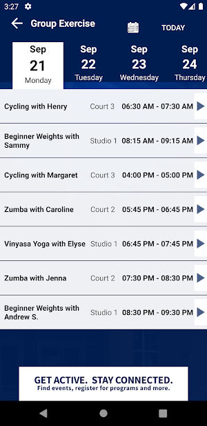 UNH Campus Recreation Screenshot 1