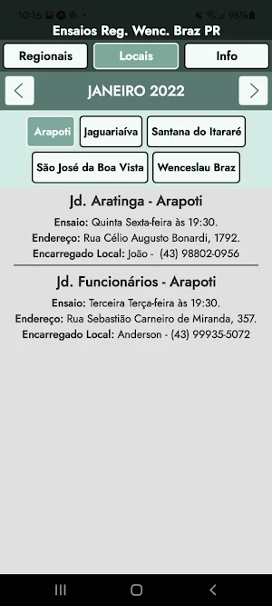 CCB Ensaios Reg. Wenc. Braz PR Screenshot 1