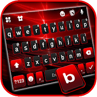 Red Flash 3D Keyboard Background
