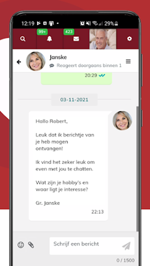 VijftigPlusDating.be Screenshot 3