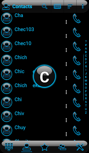 Theme Glow Holo Rocketdial Screenshot 2