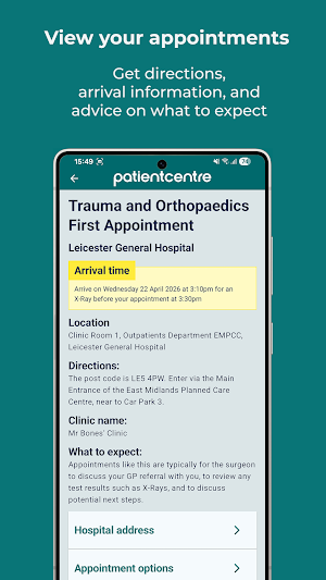 Patientcentre Screenshot 3