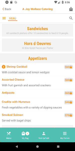 A Joy Wallace Catering Screenshot 1