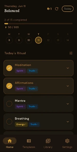 UpRite: Daily Rituals Screenshot 0