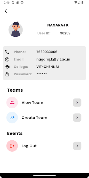 VITCC Event Hub Screenshot 2