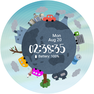 Watch Face Wear OS Earth Screenshot 3